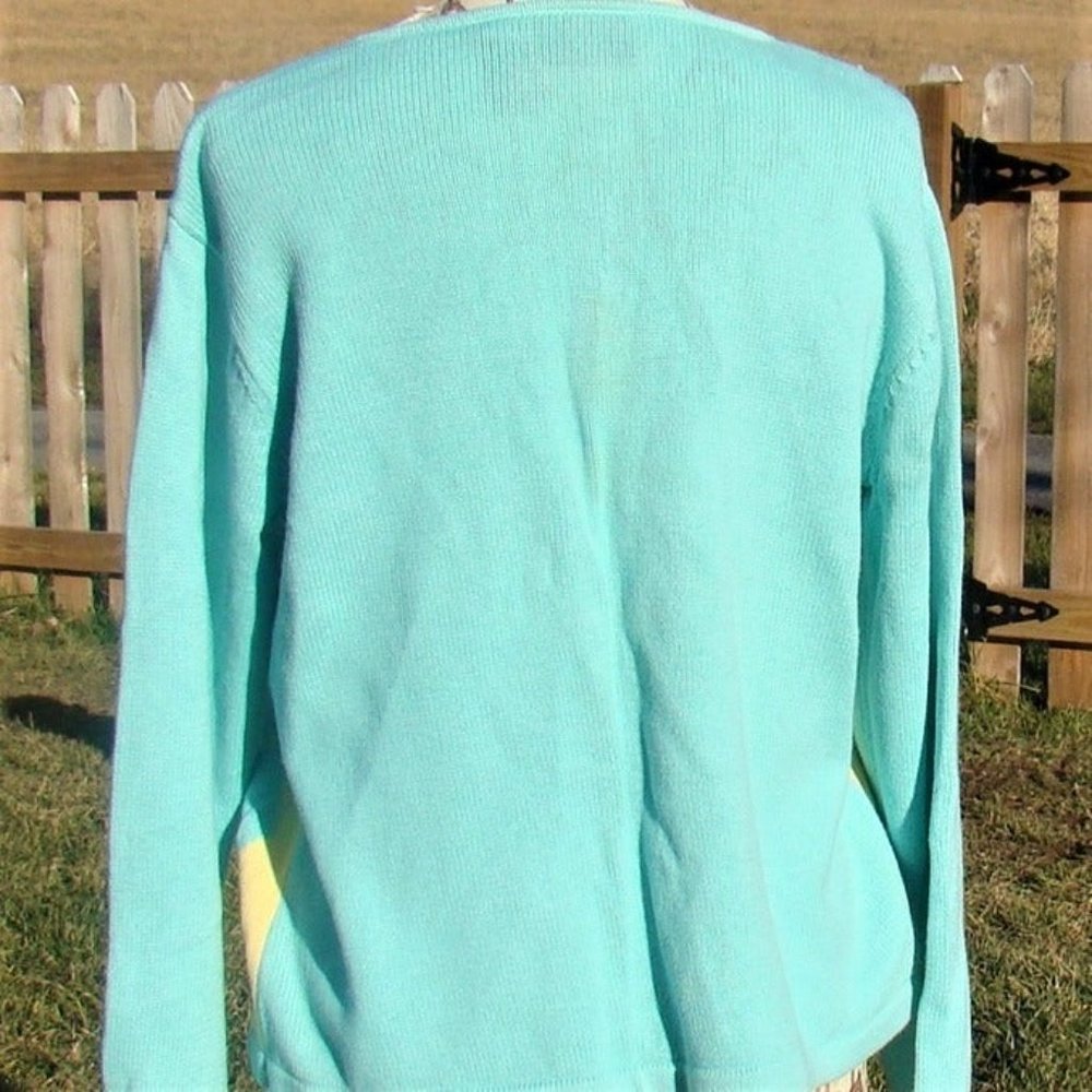 Crazy Horse XL Argyle LS Zip Cardigan Sweater - Picture 4 of 7